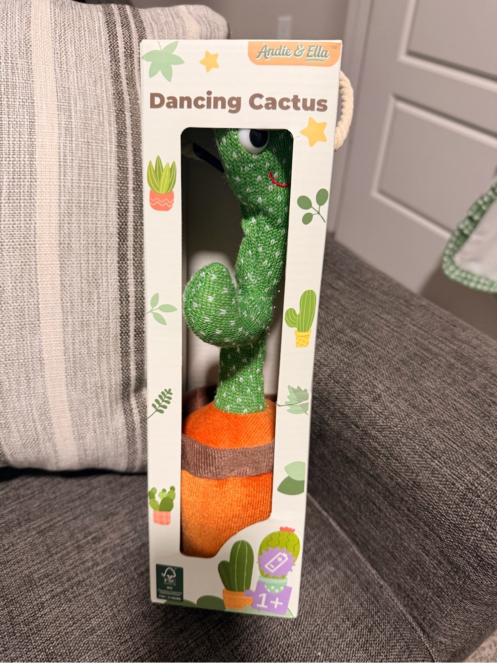 Green Dancing Cactus Plush Toy